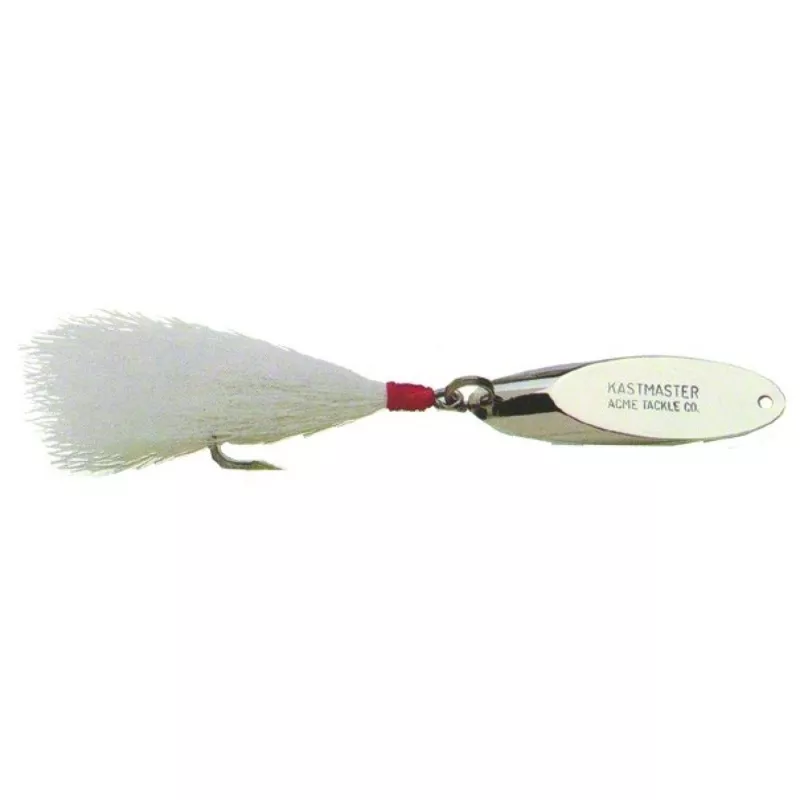 Acme Kastmaster Bucktail 1/8 oz Chrome w/ White Teaser JC18160885