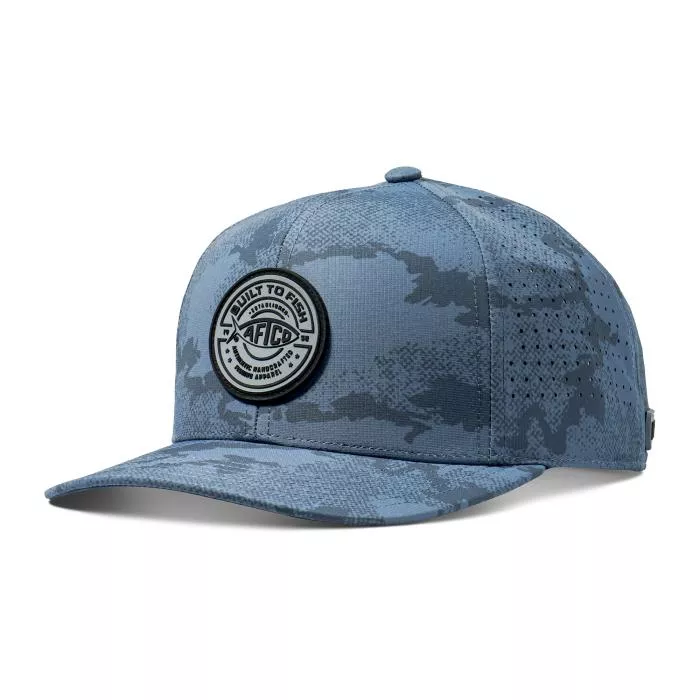 AFTCO Men's Ally Tech Hat - Ink Scatter Camo
