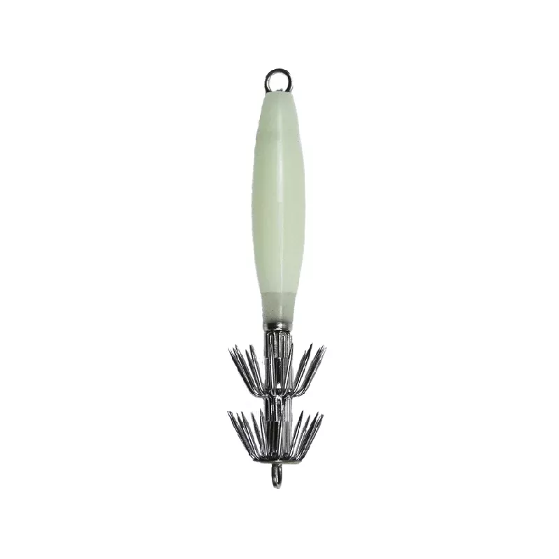 Ahi USA Hard Body Squid Jig 2- Hooks Luminous Glow
