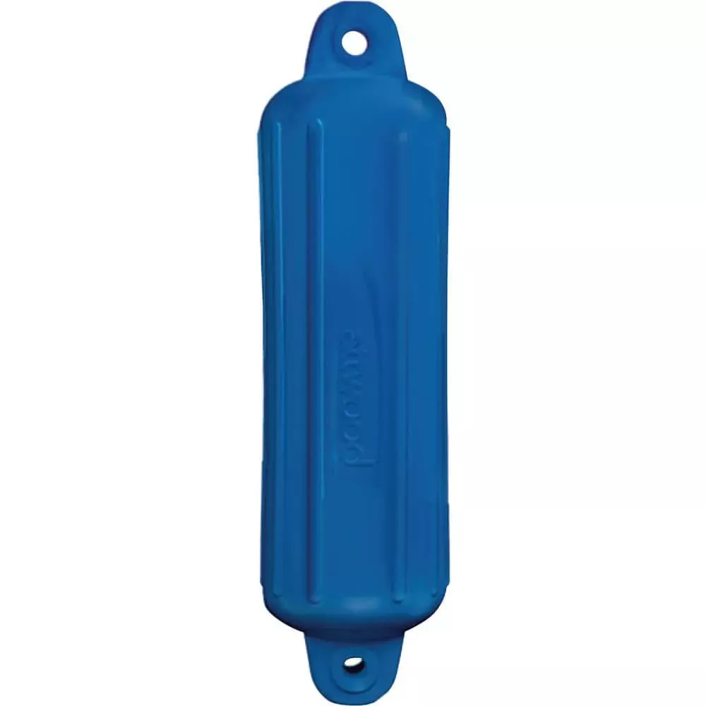 Attwood SoftSide Oval Mooring Fender, Blue, 8″ x 28