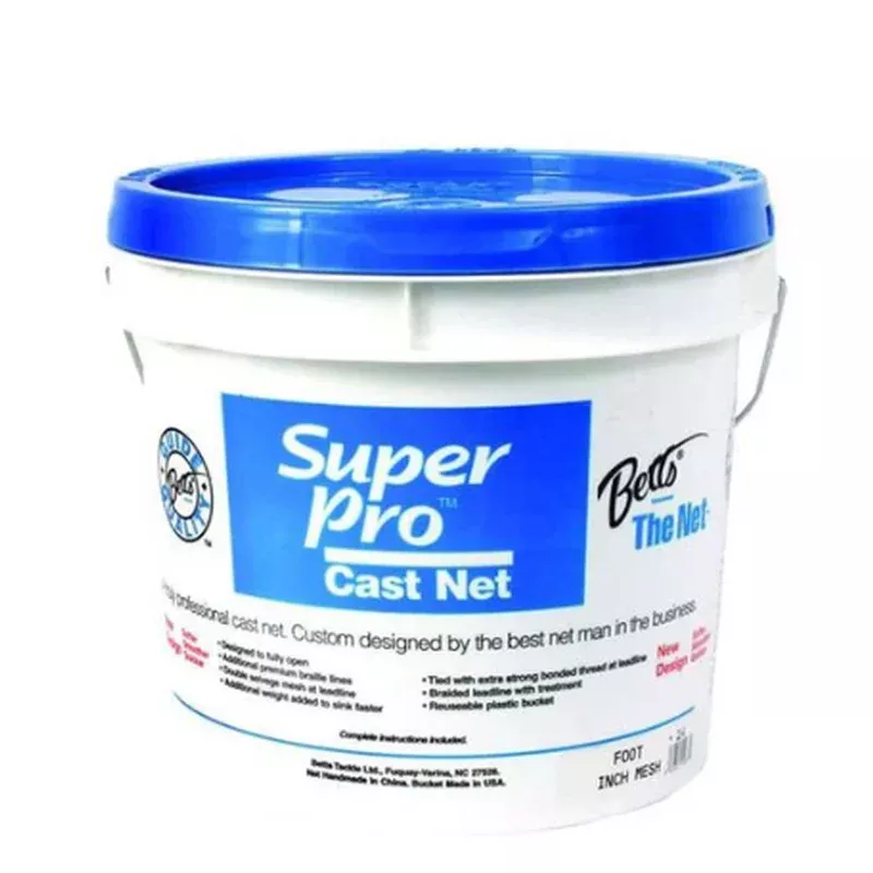 Bett’s Bait Super Pro Cast Net 10′ 1/4″ Mesh