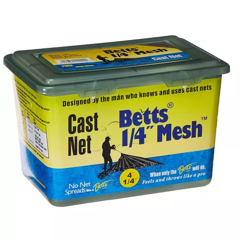 Bett’s Mono Bait Cast Net 4′ 1/4″ Mesh