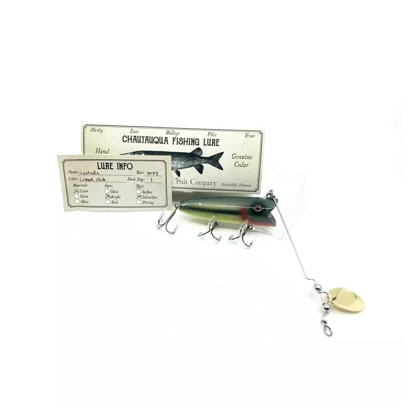 Chautauqua Special Order Wooden Castrolla Minnow Creek Chub Color