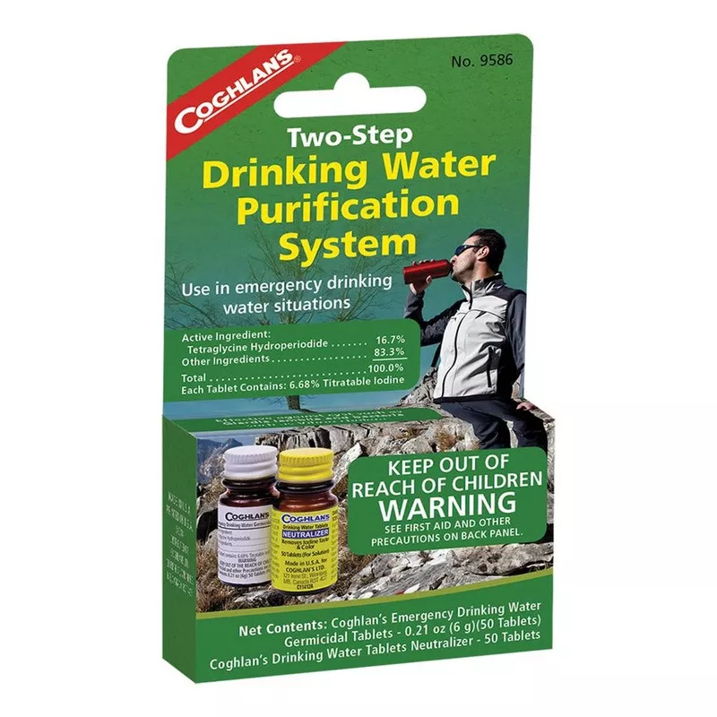 Coghlan’s 2 Step Drinking Water Treatment Tablets and Neutralizer JC18160375