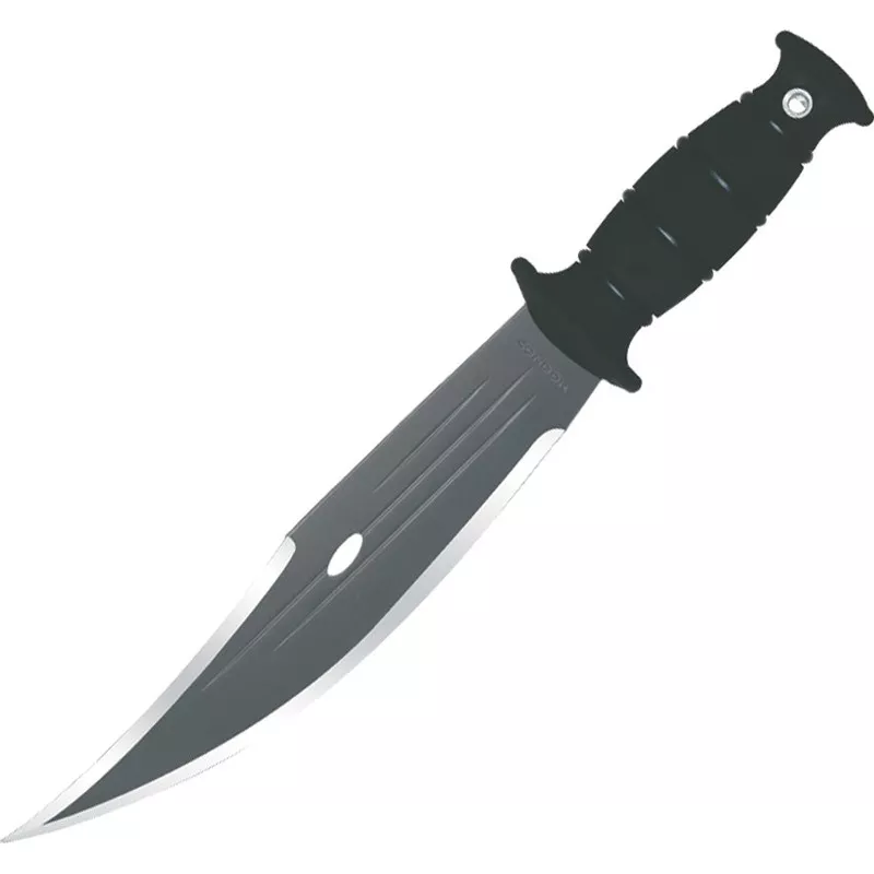 Condor Jungle Bowie Fixed 420HC Stainless Blade Black Handle Knife with Sheath 3004BB