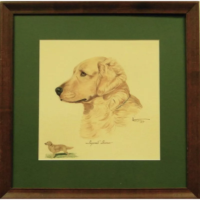 "Desperate Davnew" 1955 Watercolour (SOLD)