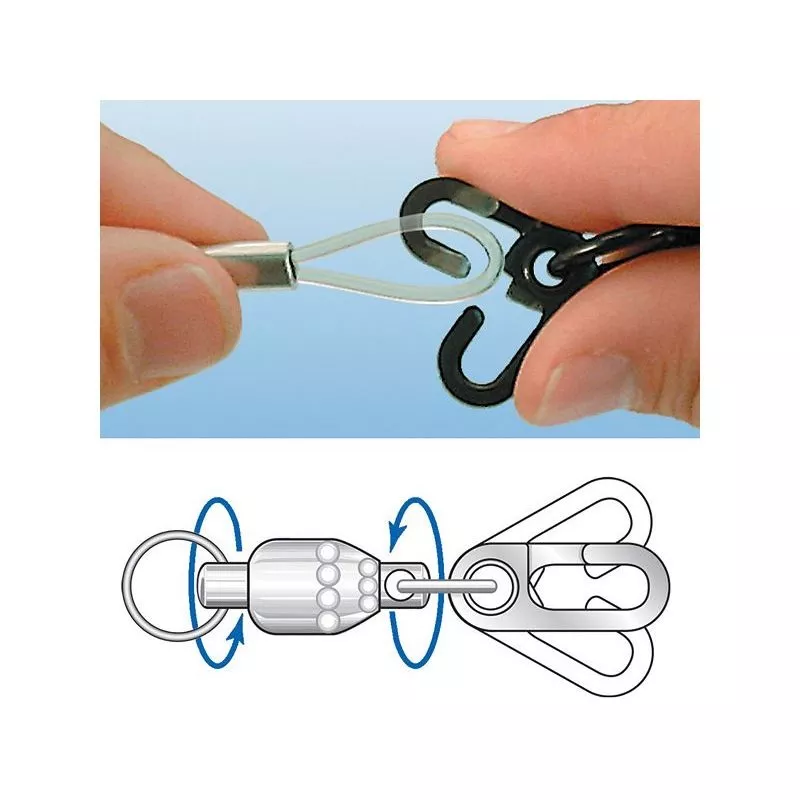 Diamond Escape-Proof Snap Swivels