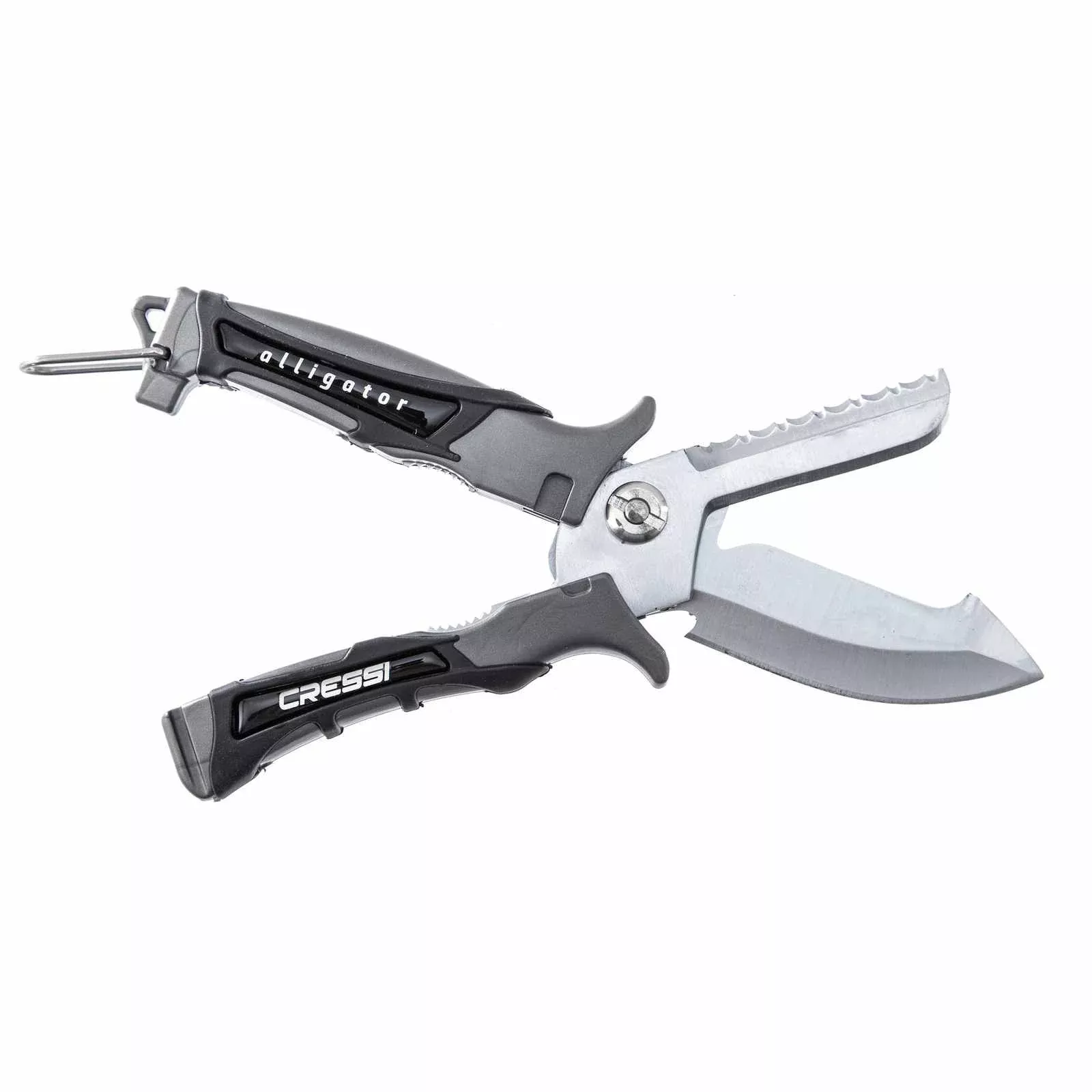 Diving Knife-Scissors Alligator Black 17,5cm Cressi RC559200