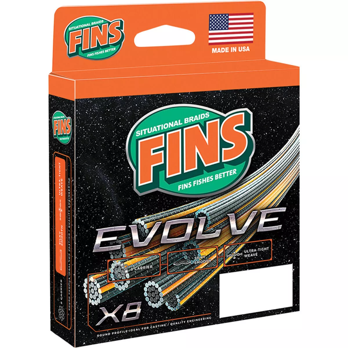 Fins Evolve Chartreuse Braid Line 300yds