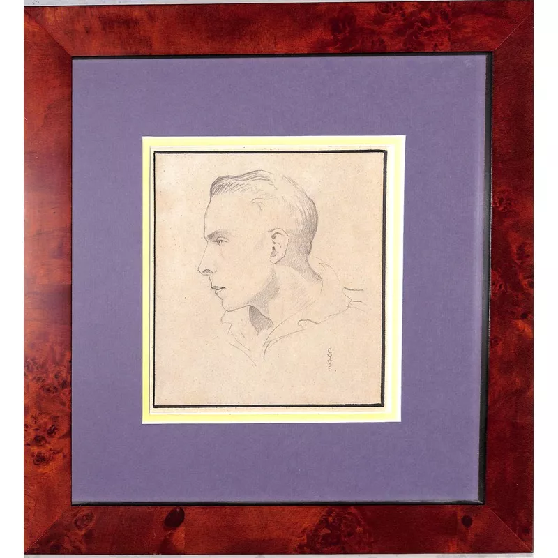 "Graphite Pencil Drawing Of A Young Man"