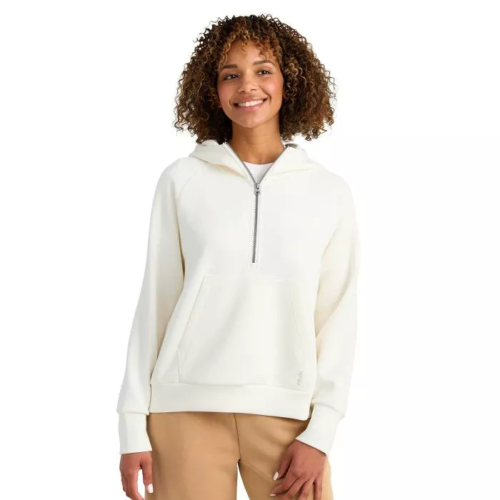 HUK Women's Bayside 1/2 Zip Hoodie