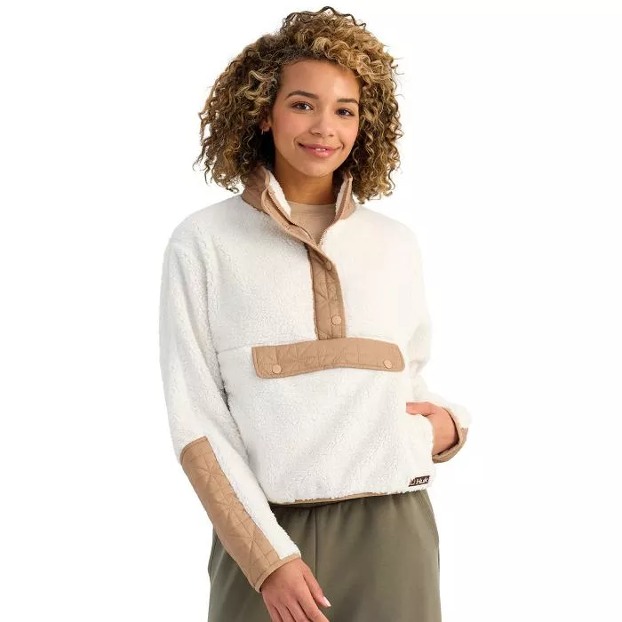 HUK Women's Plush Fleece 1/2 Zip Pullover