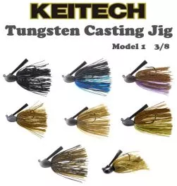 Keitech Tungsten Casting Jig Model 1 V2 3/8oz RJ38