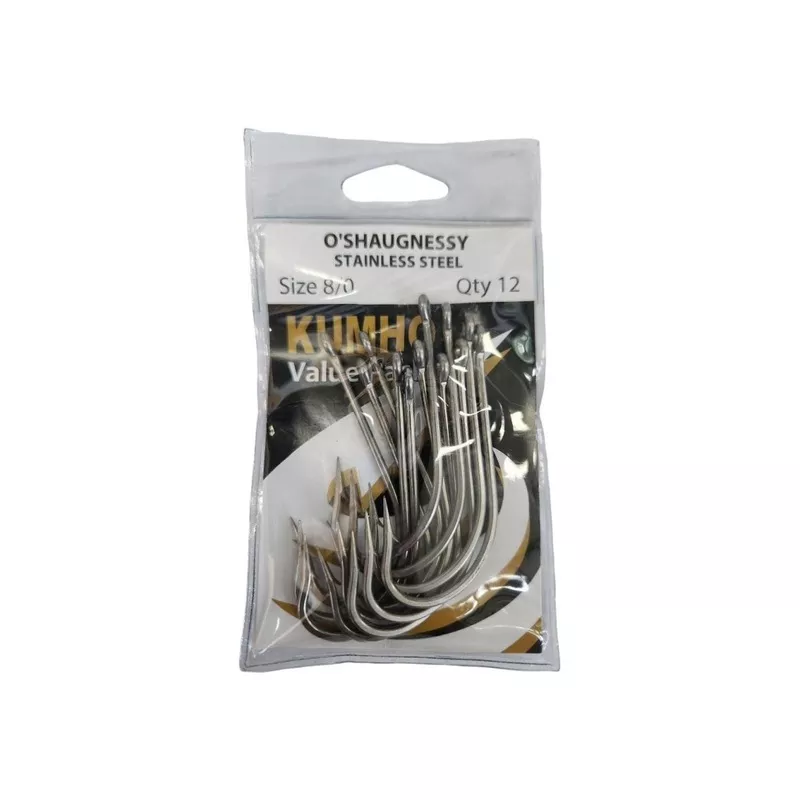 Kumho Stainless Steel O'Shaughnessy Hooks Value Pack