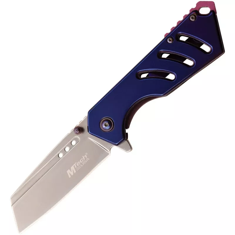MTech Framelock Pocket Knife A/O Purple Aluminum Folding Stainless A1174PL