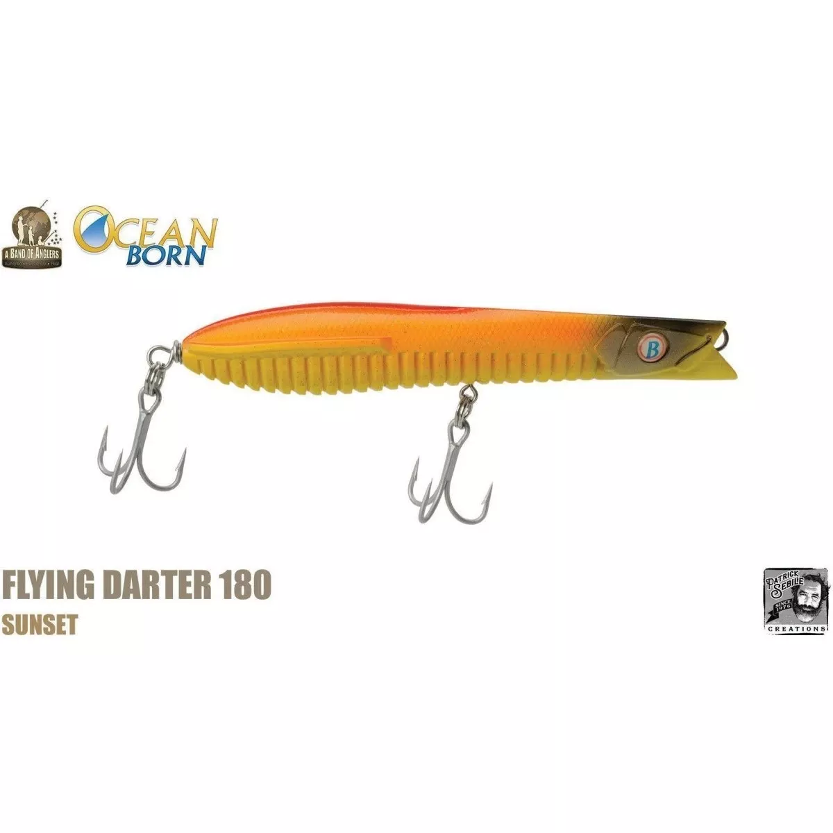 Ocean Born Flying Darter 180 HX7″ 6-1/3 Oz. Sunset