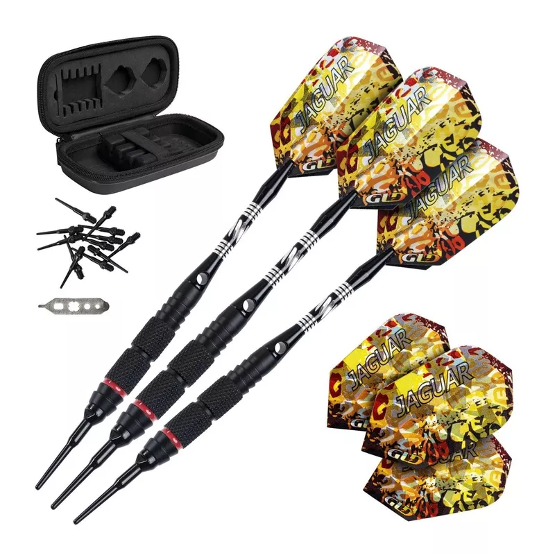 [OPEN BOX] Viper Jaguar Darts 80% Tungsten Soft Tip Darts 2 Knurled Rings 18 Grams