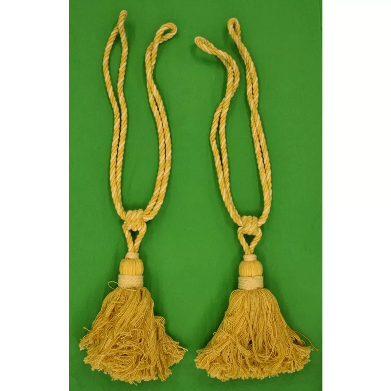"Pair x Rope Twist Curtain Tassels" (SOLD)