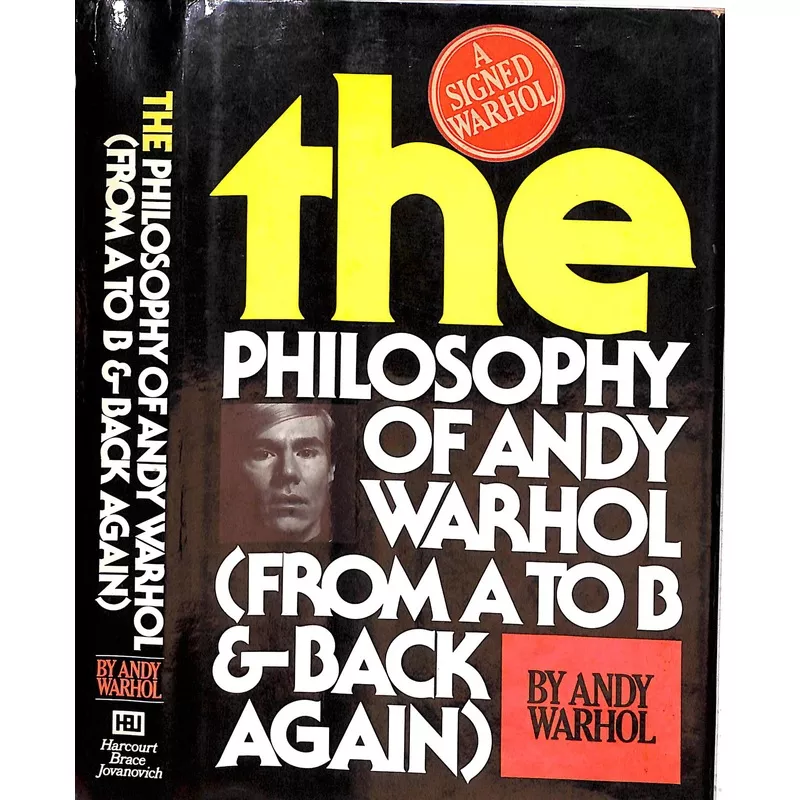 "The Philosophy Of Andy Warhol (From A To B & Back Again)" 1975 WARHOL, Andy