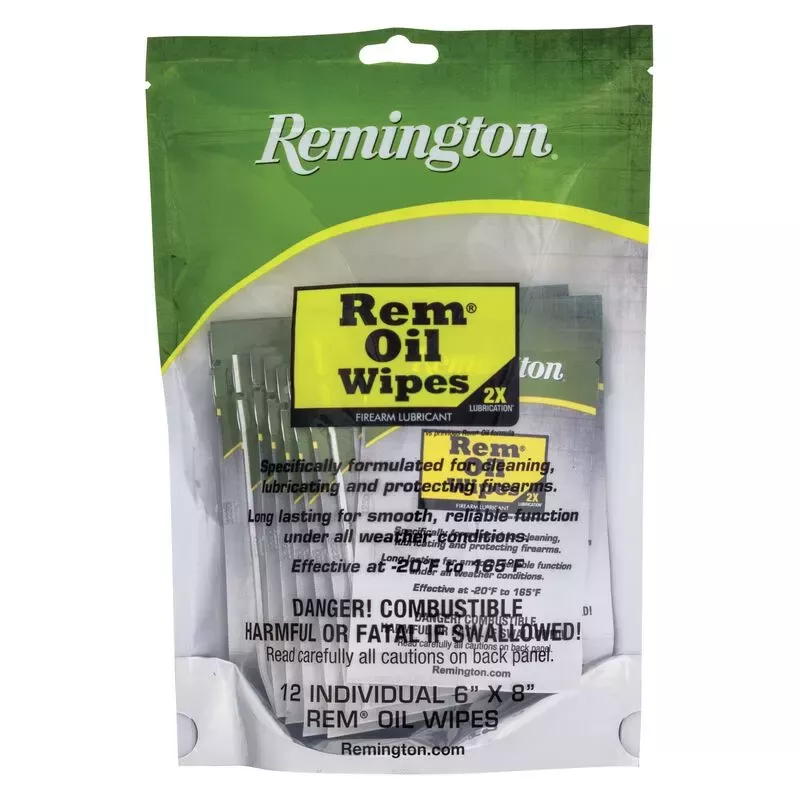 Remington Rem Oil Wipes -12ct Wipes 12 Per Pack