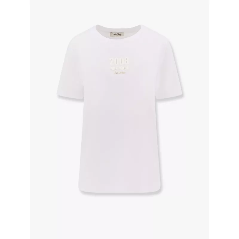 ‘S Max Mara Quieto Cotton T-Shirt With Print On The Front
