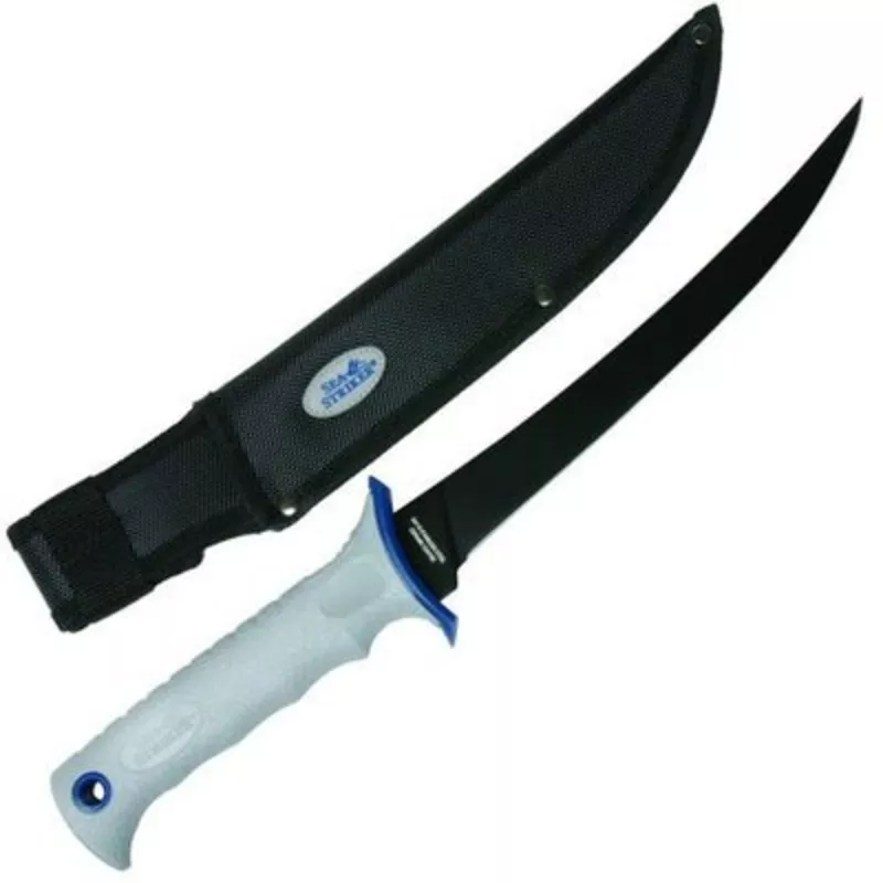 Sea Striker Fillet Knife W/Sheath Ceramic Coated Blade 9″