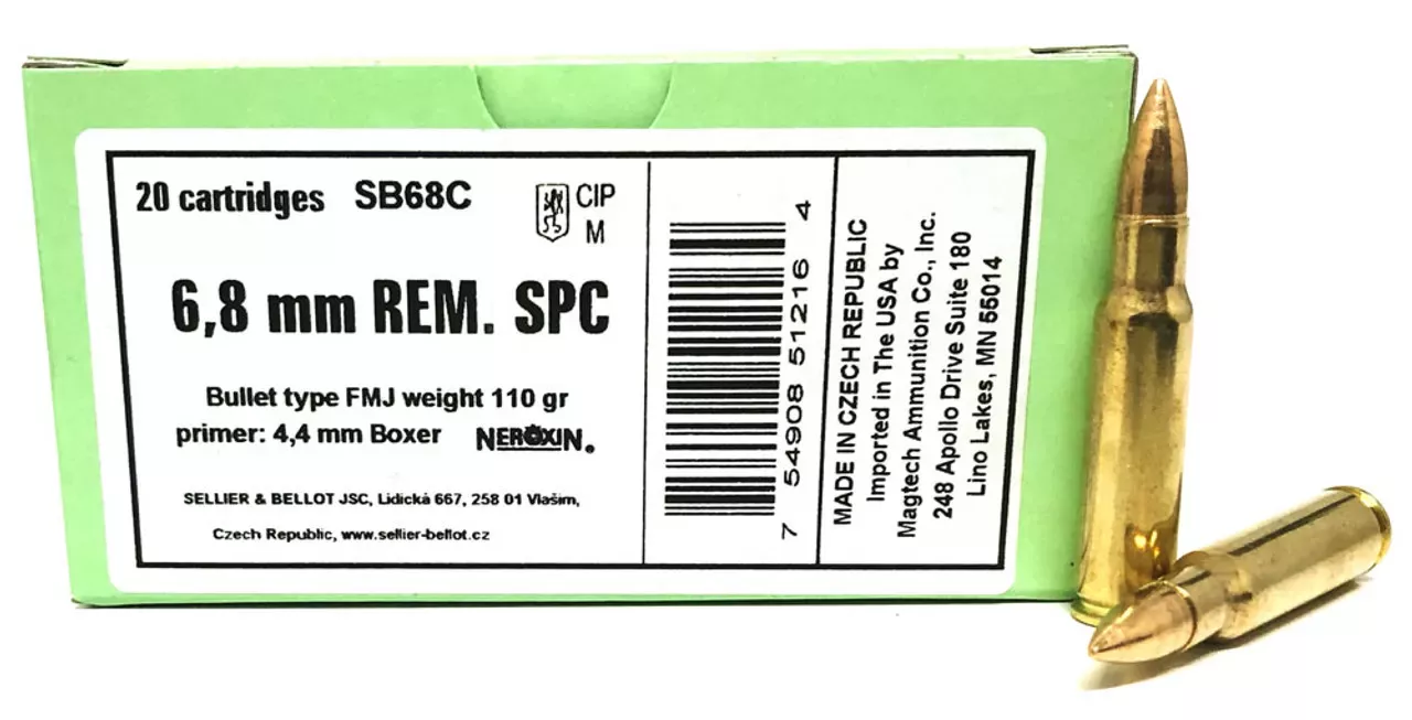 Sellier & Bellot 6.8mm 110gr FMJ