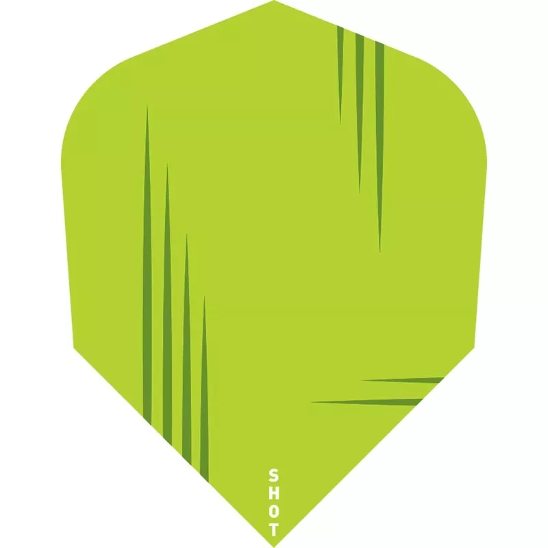 *Shot Dart Flights - 100 Micron - Std - No6 - Zen - Ki - Green
