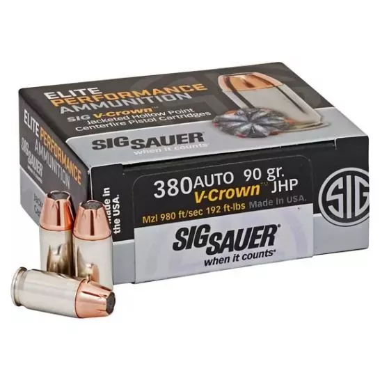 Sig Sauer 38 ACP V-Crown 90gr