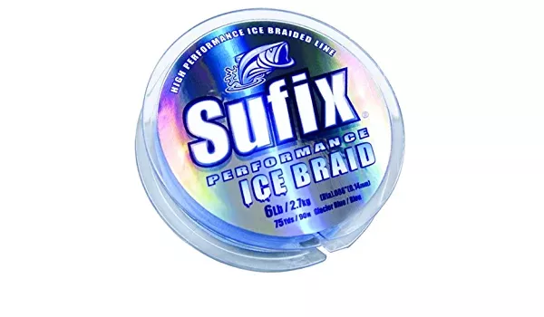 Sufix Performance Ice Braid Glacier Blue 6lb Test 75 Yd