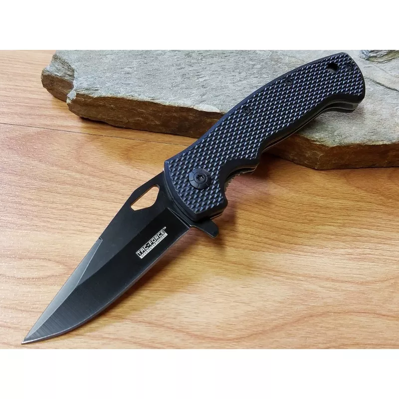 Tac Force Folding Knife Assisted Opening Black – 765bk