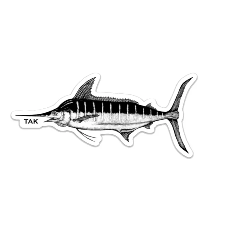 TAK Blue Marlin Decal***Free Shipping for decal orders only***