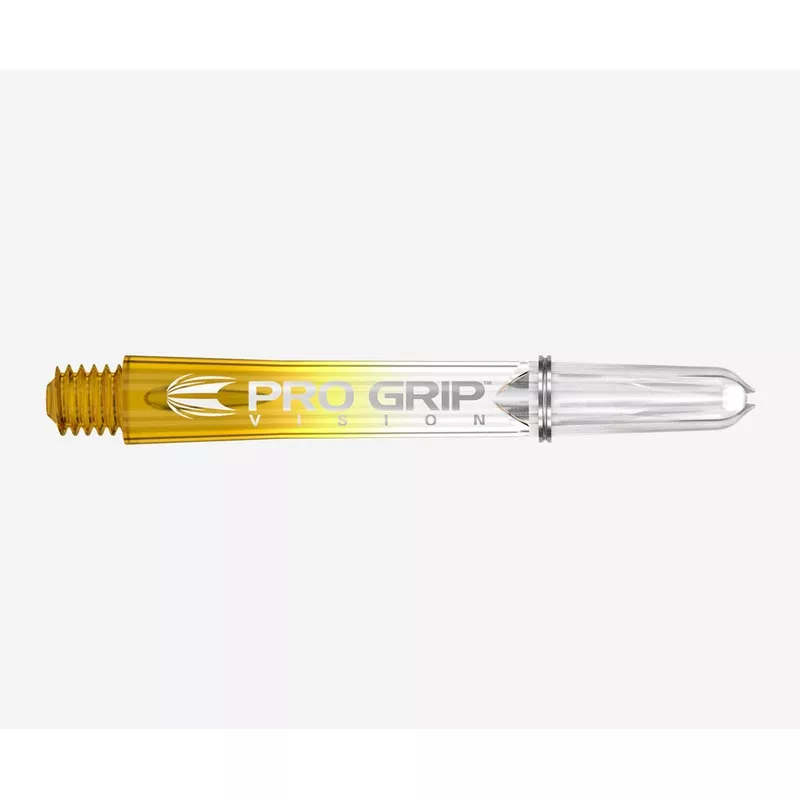 Target Pro Grip Vision Dart Shafts Short Clear Yellow (3 Sets) Clear Yellow
