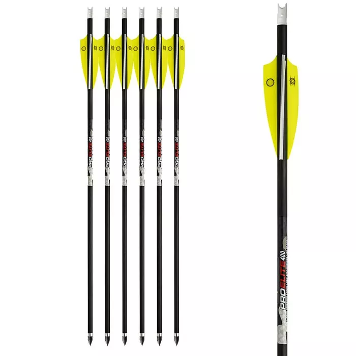 TenPoint Pro Elite 400 Carbon Crossbow Arrows 20″ .003″, 6 pack