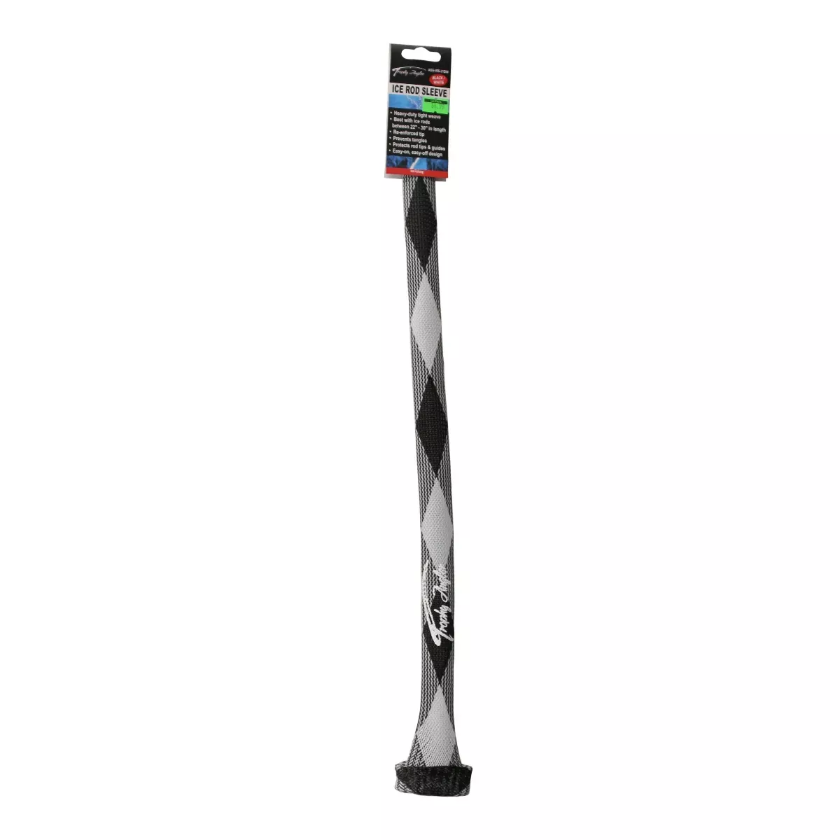Trophy Angler Ice Rod Sleeve 21″-Black/White