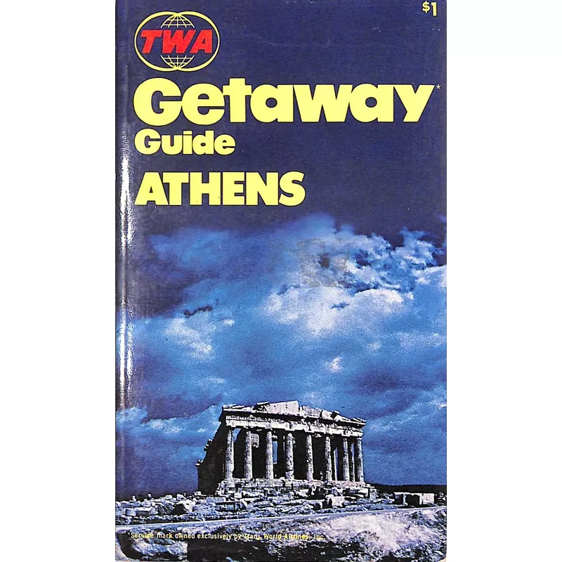 "TWA Getaway Guide Athens" 1971 HANDEL, Laurence