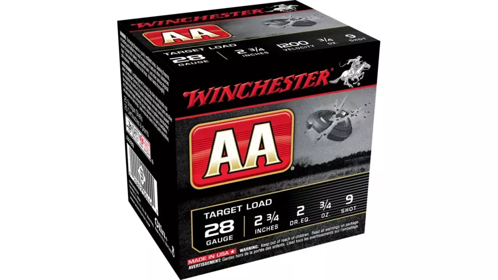 Winchester AA 28GA Target Load, 2-3/4″, 3/4oz. (AA289)