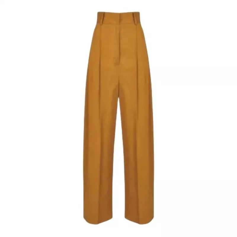 Women's High-Waisted Pants In Brown brown