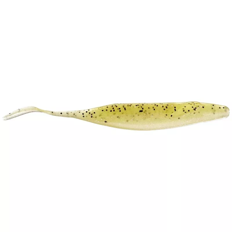Zoom Winged Fluke 4″ Qty 6 Champagne Pepper Pearl